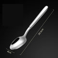 Ljojo Long Handle Stainless Steel Pointed Spoon for Home and Hotel Tableware