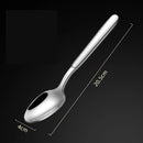 Ljojo Long Handle Stainless Steel Pointed Spoon for Home and Hotel Tableware