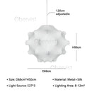 Modern Japanese Wabi Sabi Silk Pendant Light E27 Chandelier Nordic Designer Lamp by Ljojo