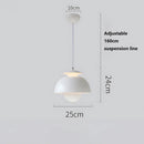 Ljojo Medieval Bauhaus Aluminum LED Pendant Light - Adjustable Hanging Wire Home Decor Lighting