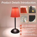 LED Nordic pleated desk lamp charging touch adjustable night light for bedroom, bar, coffee shop by Ljojo