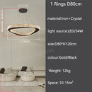 Italian Crystal Pendant Light: Full Spectrum Luxury Dining Bar Chandelier - Ljojo