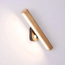 Ljojo Modern Adjustable Wood LED Wall Lamp with Switch - Indoor Wall Sconces for Living Room
