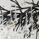 Ljojo Luxury Crystal Chandelier: Modern Tree Branch Design for Bedroom and Living Room Lighting