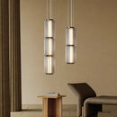 LED Smoke Grey Glass Pendant Lamp Scandinavian Style Hanging Light by Ljojo