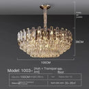 Nordic Gold LED Crystal Chandelier | Luxury Ceiling Light for Dining & Living Room | Ljojo