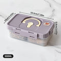 Ljojo Divided Onion Ginger Garlic Storage Box Handle Detachable 2 Grids Kitchen Organizer