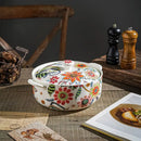 Ljojo Love Flower Binaural Bowl Soup Pot - Large Ceramic Personality Nest