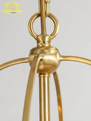 Ljojo Luxury Gold Lustre Copper Pendant Lights LED E14 Hanging Lamp - Modern Minimalist Style