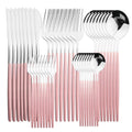 Ljojo 40Pcs Stainless Steel Cutlery Set for Dining and Kitchen