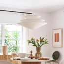 Nordic Creative Umbrella Fabric Led Pendant Lights for Living Dining Room by Ljojo