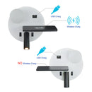 Ljojo LED Reading Wall Light with USB Charging, Wireless Sconce & Phone Switch.
