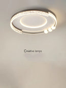 Nordic Led Ceiling Light: Creative Modern Round Fixture for Living Room by Ljojo