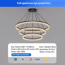 Ljojo Modern Luxury Ring Chandelier Hanging Lamp for Living Room Bedroom Kitchen Island