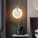 Minimalist Round Marble Pendant Light Modern Chandelier Ljojo