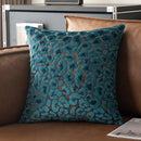 Ljojo 3D Leopard Print Sherpa Pillow Cover 18x18 Inch in Various Colors
