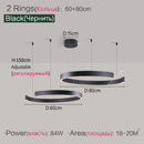 Ljojo LED Round Ring Chandelier for Dining and Living Room
