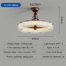 Ljojo Modern High-end Glass Chandelier LED Ceiling Light Fixture for Bedroom Living Room Dining Table