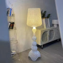 Italian Hollow Floor Lamp Acrylic Retro Atmosphere Wine Glass Lamp for Bedroom Sofa by Ljojo