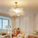 Modern Feather Pendant Light LED Chandelier Nordic Living Room Dining Room Home Decoration - Ljojo