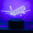 Aircraft LED Acrylic Night Light for Aviation Enthusiasts | Decorative Jet Engine Atmosphere Light by Ljojo