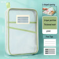 Ljojo™ Double-layer Mesh Zipper Stationery Organizer: Large Capacity School Office Supplies Bag