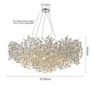 Modern LED Crystal Chandelier Pendant Light Fixture for Home Room by Ljojo