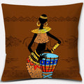 Ethnic African Women Pillowcase by Ljojo | Polyester Cushion Cover for Car & Sofa