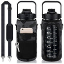Ljojo 2L Insulated Water Bottle Sleeve - Large Capacity Portable Holder Bag
