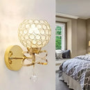 Ljojo LED Crystal Wall Lamp for Corridor Bedroom and Aisle Lighting