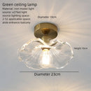 Green Lotus Pendant Lamp: Handcrafted Boho Chic Lighting for Bedroom, Dining Room, Bar Counter by Ljojo