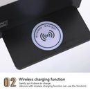 Ljojo USB Wall Lamp with Wireless Charger and Switch, LED Reading Night Light