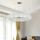 Ljojo Luxury Crystal Pendant Light with LED E14 Bulbs for Living Room