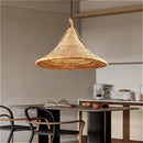 Wicker Minimalist LED Pendant Light - Nordic Chandelier for Dinning Room by Ljojo