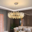 Ljojo Luxury Crystal Living Room Chandelier | Modern Dining Room Pendant Lamp Fixtures
