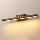 Ljojo Luxury Walnut Wood Bathroom Mirror Light 40CM 8W LED Wall Lamp