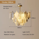 Modern Luxury Glass Living Room Pendant Lights | French Retro Chandelier by Ljojo