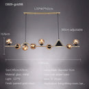 Nordic Glass Ball Pendant Lights: Long LED Chandeliers by Ljojo
