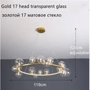 Nordic Design LED Pendant Lights: Sleek Glass Bubble Hanging Lamp by Ljojo