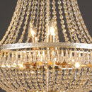 Ljojo Luxury Crystal Chandelier for Living Room High Ceiling Staircase European Style