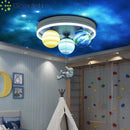 Ljojo Modern Minimalist Nordic Astronaut Planet Rope LED Ceiling Lamps for Living Room