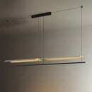 Ljojo Modern Acrylic LED Pendant Light for Dining Room | Long Strip Chandelier with Minimalist Design