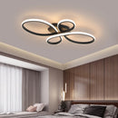 Modern Black LED Ceiling Light - Sleek Surface Mounted Fixture for Bedroom Living Room - Ljojo