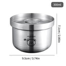Ljojo 304 Stainless Steel Stackable Stew Pot with Lid 300ml - Versatile Kitchen Utensil