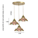Ceiling Chandeliers Modern Tiffany Glass Pendant Light for Bedroom Kitchen - Ljojo