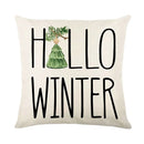 Christmas Party Pillowcase with Santa Claus & Snowman Print for Home Decoration by Ljojo.