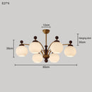 French Medieval Style Living Room Chandelier Retro Wood Hanging Lamp by Ljojo
