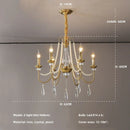 French Luxury K9 Crystal Chandelier Foyer Pendant Light by Ljojo - American Style Home Decor