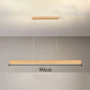 Ljojo Minimalist Wooden LED Chandelier Pendant Light for Dining Room & Home Decor