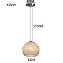 Nordic Color Macaron Aluminum Wire Chandelier | Modern Restaurant Bedside Lighting - Ljojo